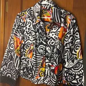 Abstract Patterned Women's Blazer